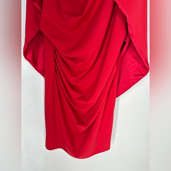 Betsy and Adam capped seath formal midi dress red size 20W - Picture 4 of 8